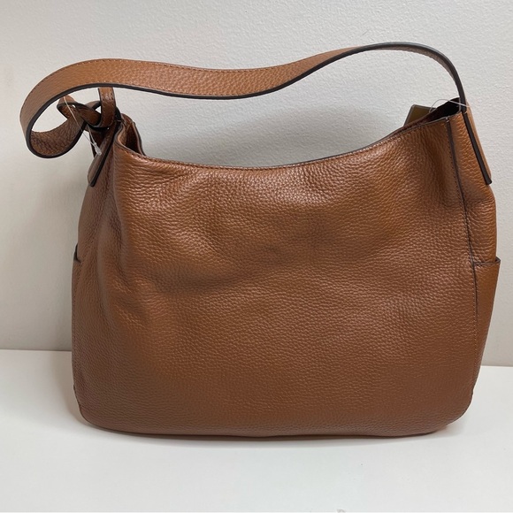 Michael Michael Kors Ashbury Large Leather Shoulder Bag Purse Brown New - Picture 5 of 7